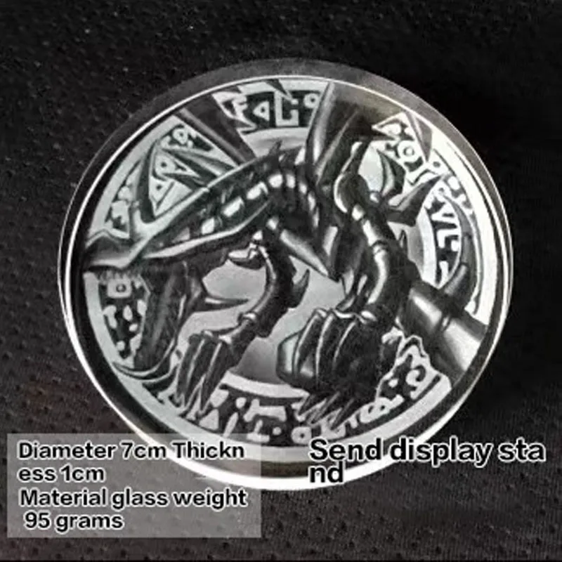 Yu Gi Oh 3D Blue-Eyes White Dragon or Dark Magician or Dark Magician Girl Restored Metal Card Stereo Card