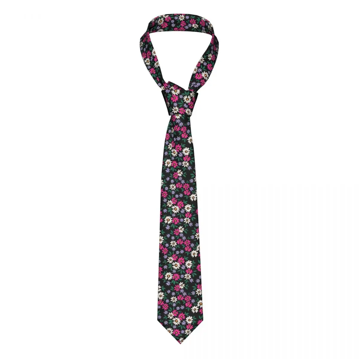 

Daisy Flower Necktie Men Women Polyester 8 cm Neck Tie for Men Fashion Narrow Daily Wear Gravatas Wedding Accessories Party