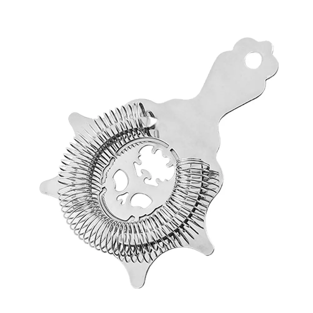 1Pcs Ice Strainer Rust-Proof Bartending Tool Removable Spring Stainless Steel Filter Wear-Resistant Compact Bar Party Use