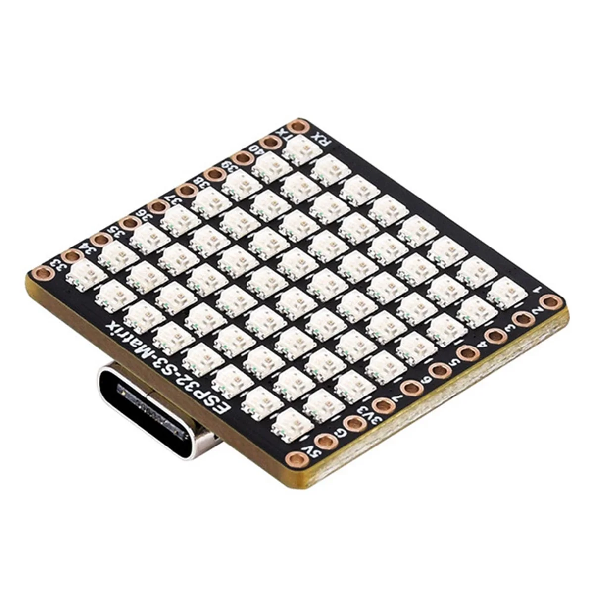 AU32-ESP32-S3 Micro-Development Board HAT 8x8 LED Matrix Wi-Fi+Bluetooth Low Energy Development Board