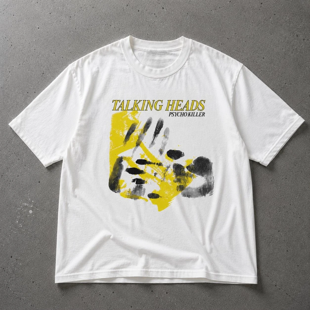 Summer Women's Talking Heads Print T-shirt Cotton and Breathable Short Sleeve Streetwear Oversized Loose Casual