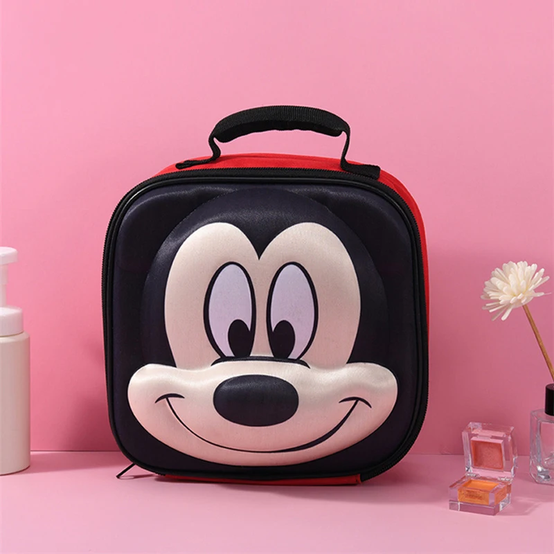 Disney Mickey Minnie Mouse Cosmetic Bag Cartoon Makeup Bag Women Large Capacity Toiletries Organizer Beauty Case Medicine Chest