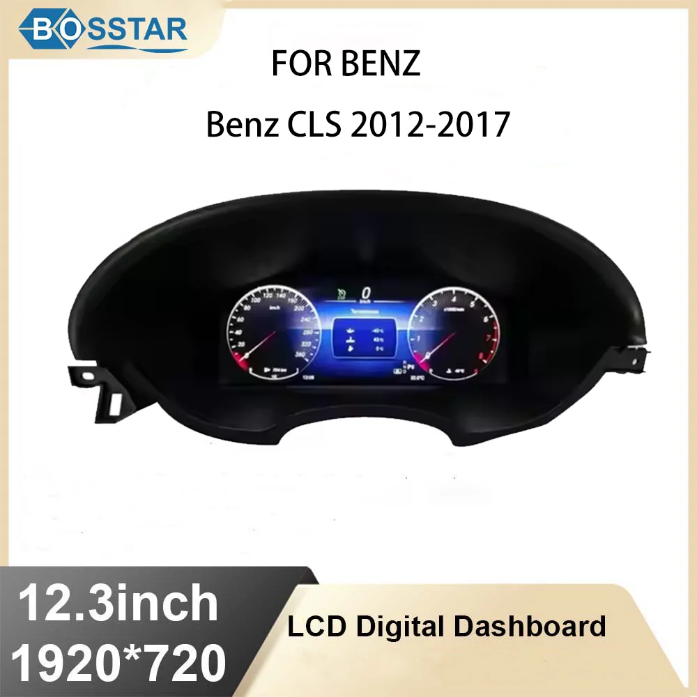 

12,3-дюймовый ЖК-цифровой кластер, обновление кабины для Mercedes Benz CLS 2012-2017, оригинальный прибор, спидометр, одометр, приборная панель