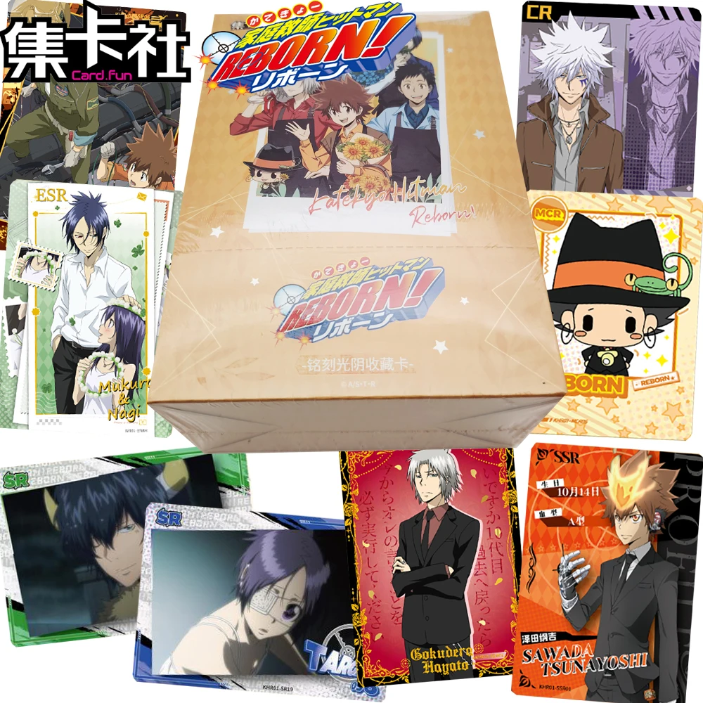 New Original Card.fun Hitman Reborn Collection Cards Relive Classics Hibari Kyouya Lambo  Anime Character Daily Life Cards Gifts