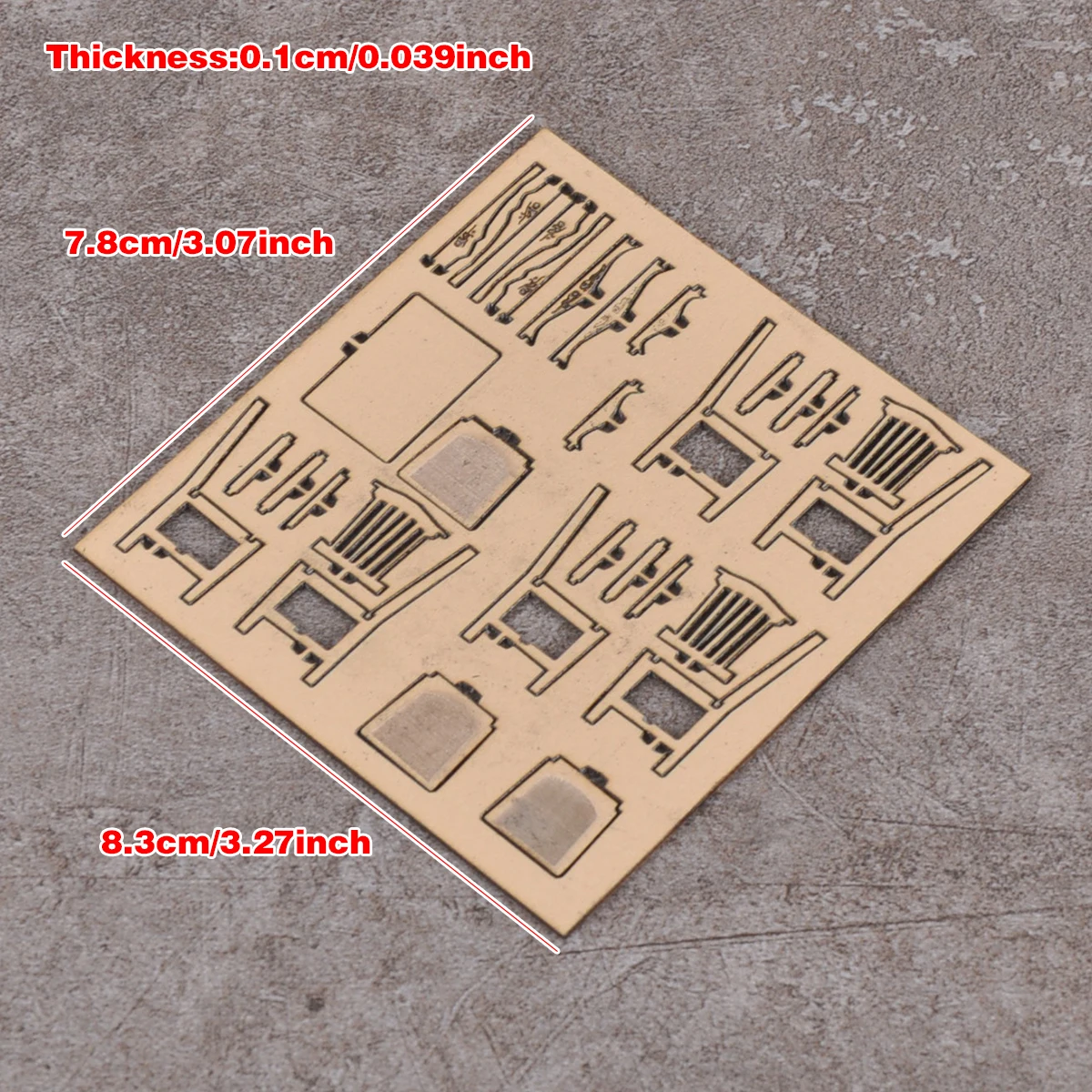 1:32 1/35 Scale Model Kit Building Material Antique Stool Chair Table Tea Table Coffee Table Sand Table Diorama Miniature Suits