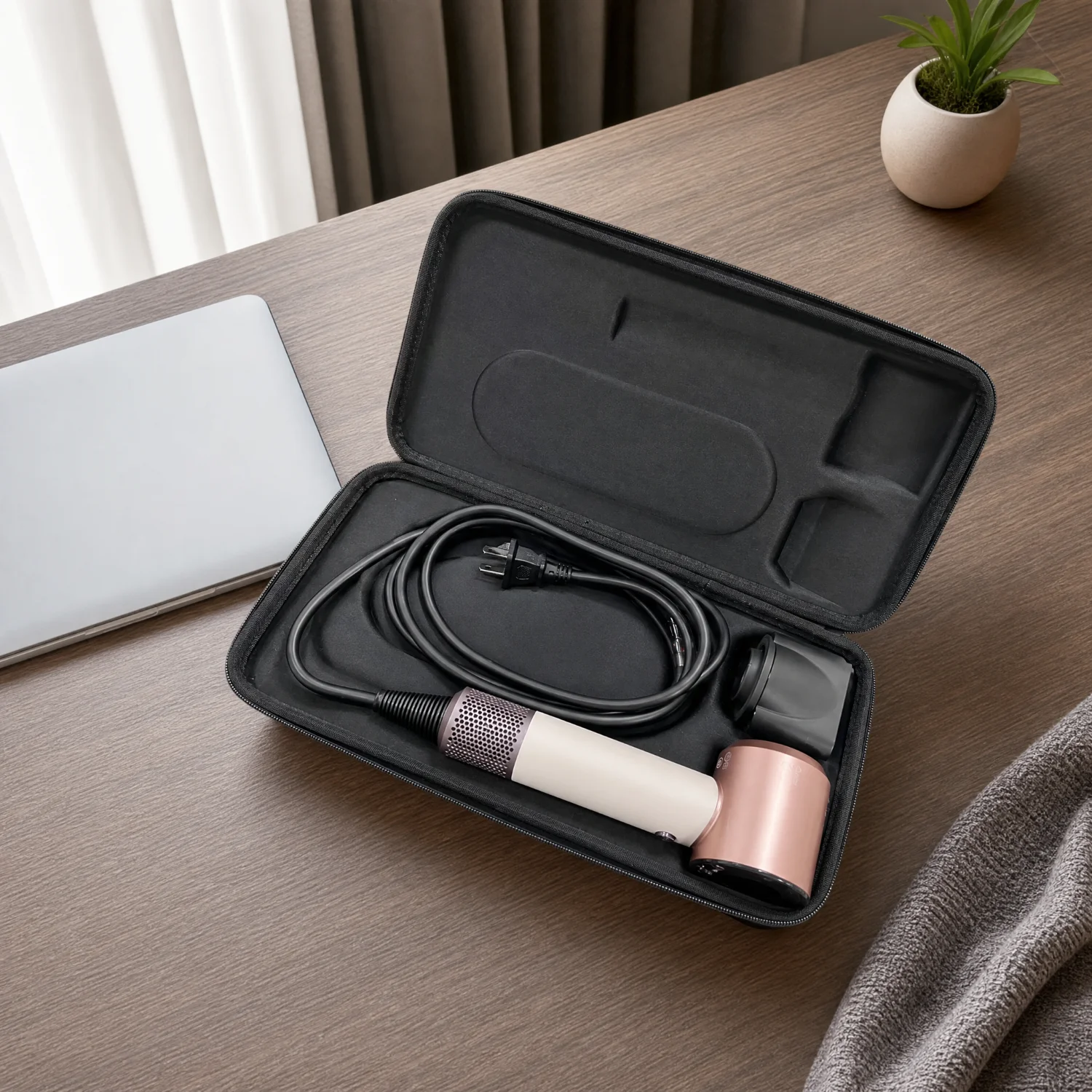 Dyson Supersonic HD19 Hair Dryer Carrying Case EVA Hard Shell Portable Travel Storage Organizer Protective Shockproof Case - view 5