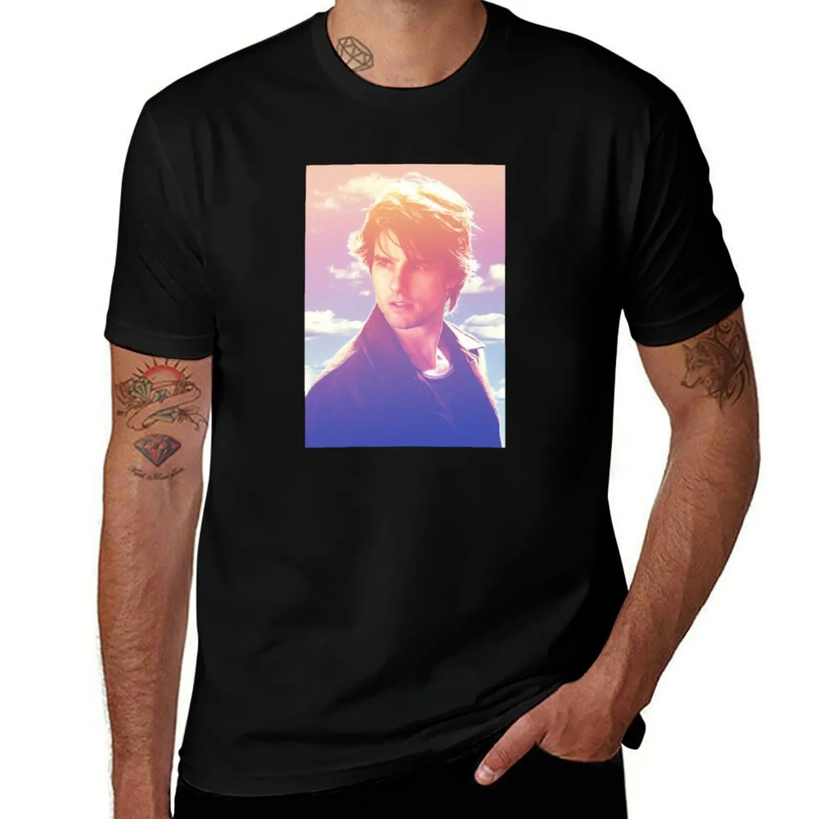 Vanilla Sky 2 T-Shirt All Match Print Short Sleeve Top T-Shirt