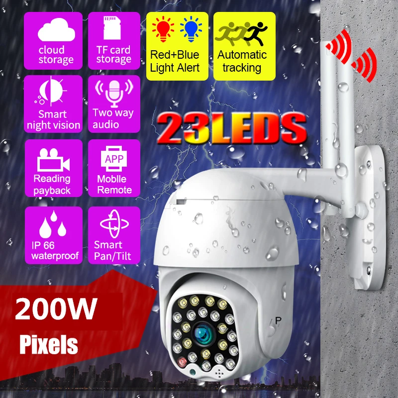 Full HD 2MP Wifi IP Camera YCC365 Plus Smart Home Auto Tracking Night Vision Network Wireless CCTV Video Home Security Camera