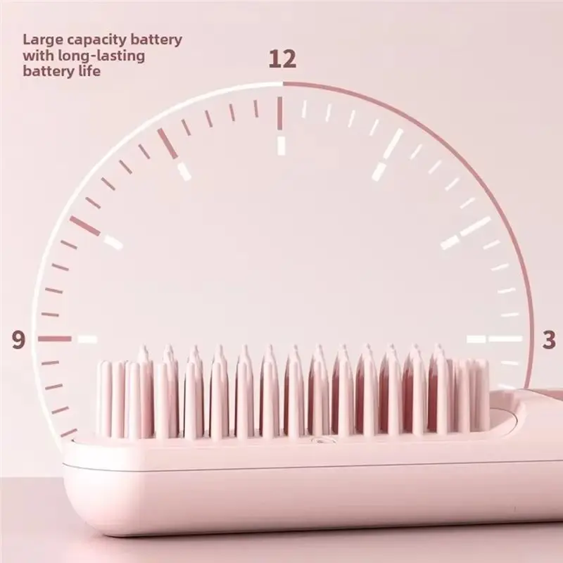 2026 جديد ثنائي الغرض مكواة فرد الشعر ثنائي الغرض تصفيف مشط تصفيف الشعر للتجعيد