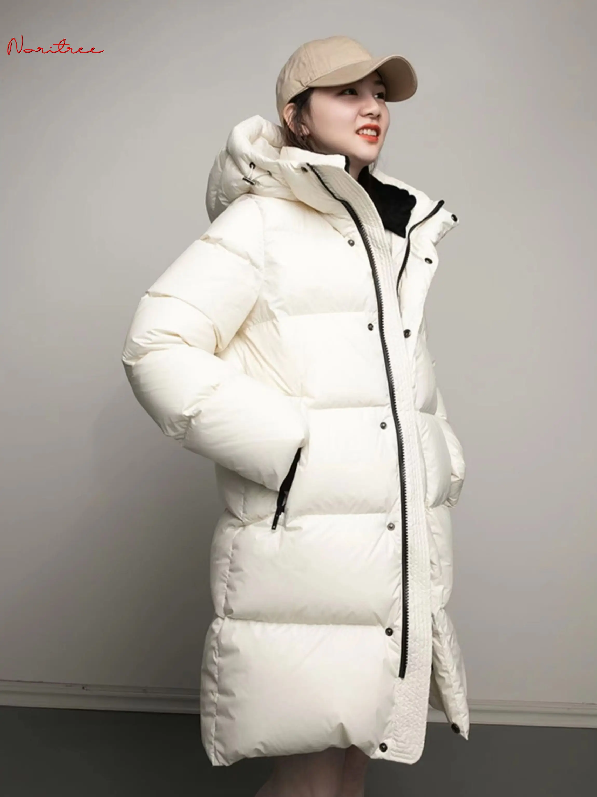 Can Fit -20℃ Great quality Goose Down Coats Winter Women\'s down coats female thicker warm jackets Fluffy hooded Parkas wy1624