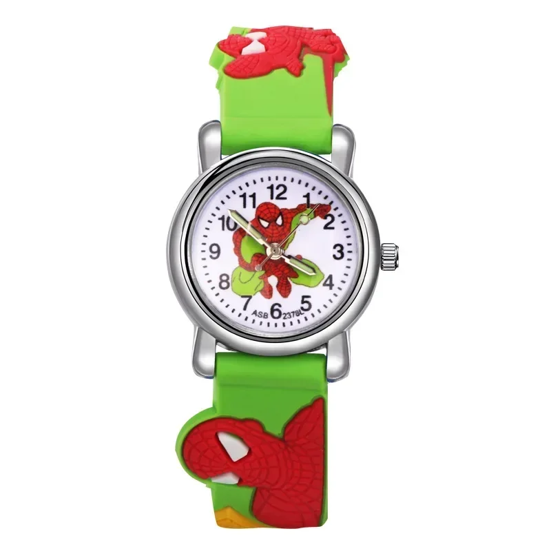 Montres SpidSuffolk pour enfants, montre à quartz en caoutchouc 3D, montre de dessin animé mignon, horloge cool, cadeau pour enfants, mode, offre