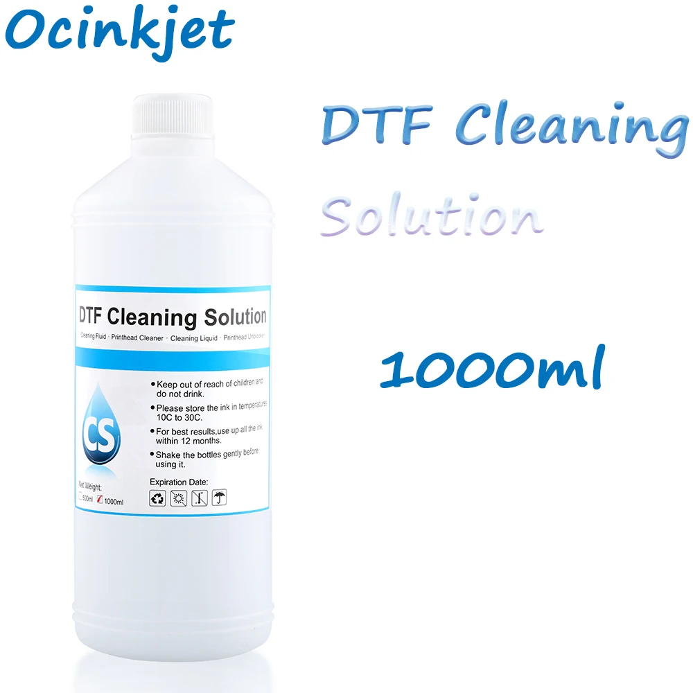 1000ML DTF Cleaning Liquid For Direct Transfer Film For PET Film DTF Ink All Desktop Large Format DTF Printer