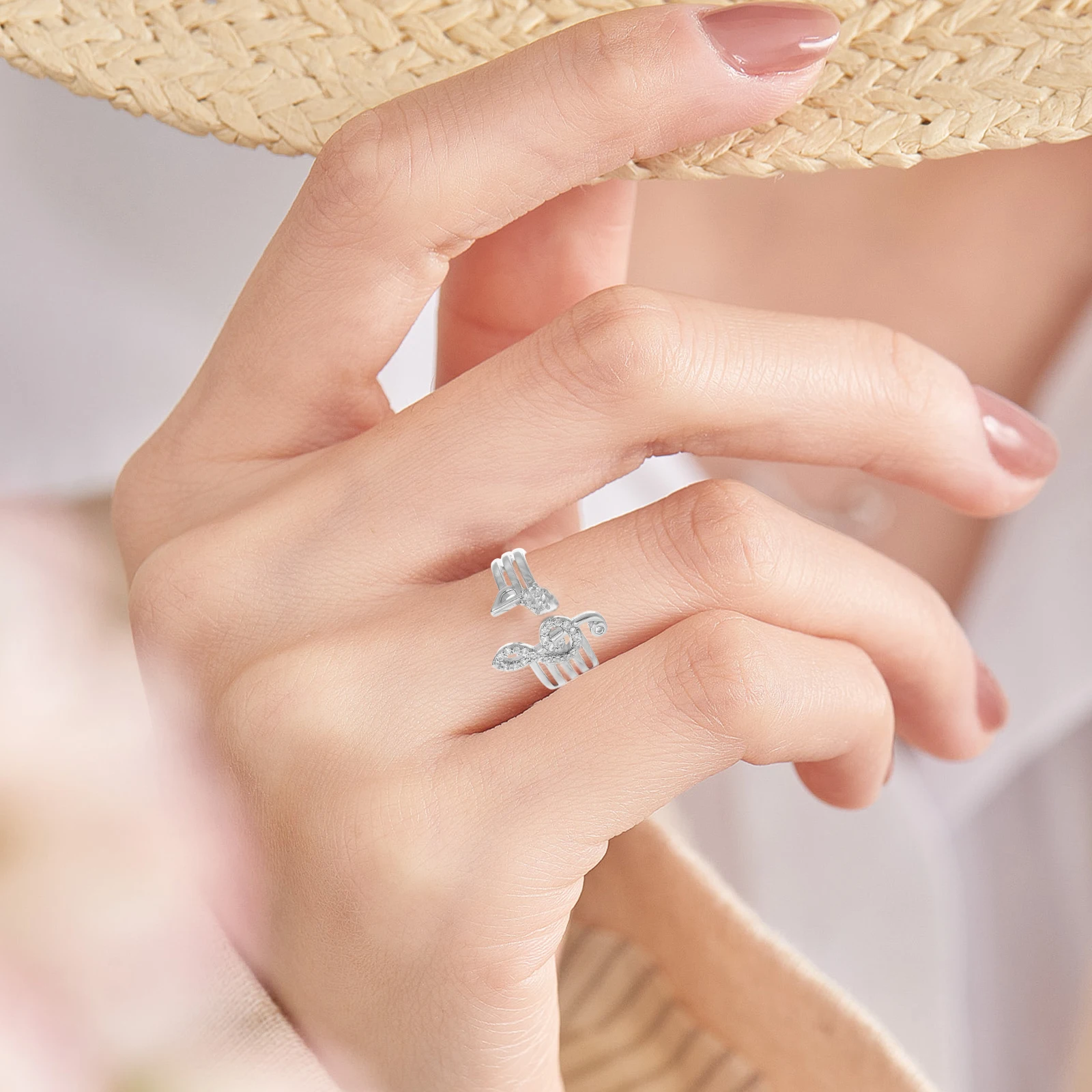 

Musical Note Ring Women Adjustable Jewelry Decorative Promise Rings Music Lovers Gift Birthday Valentine Stylish