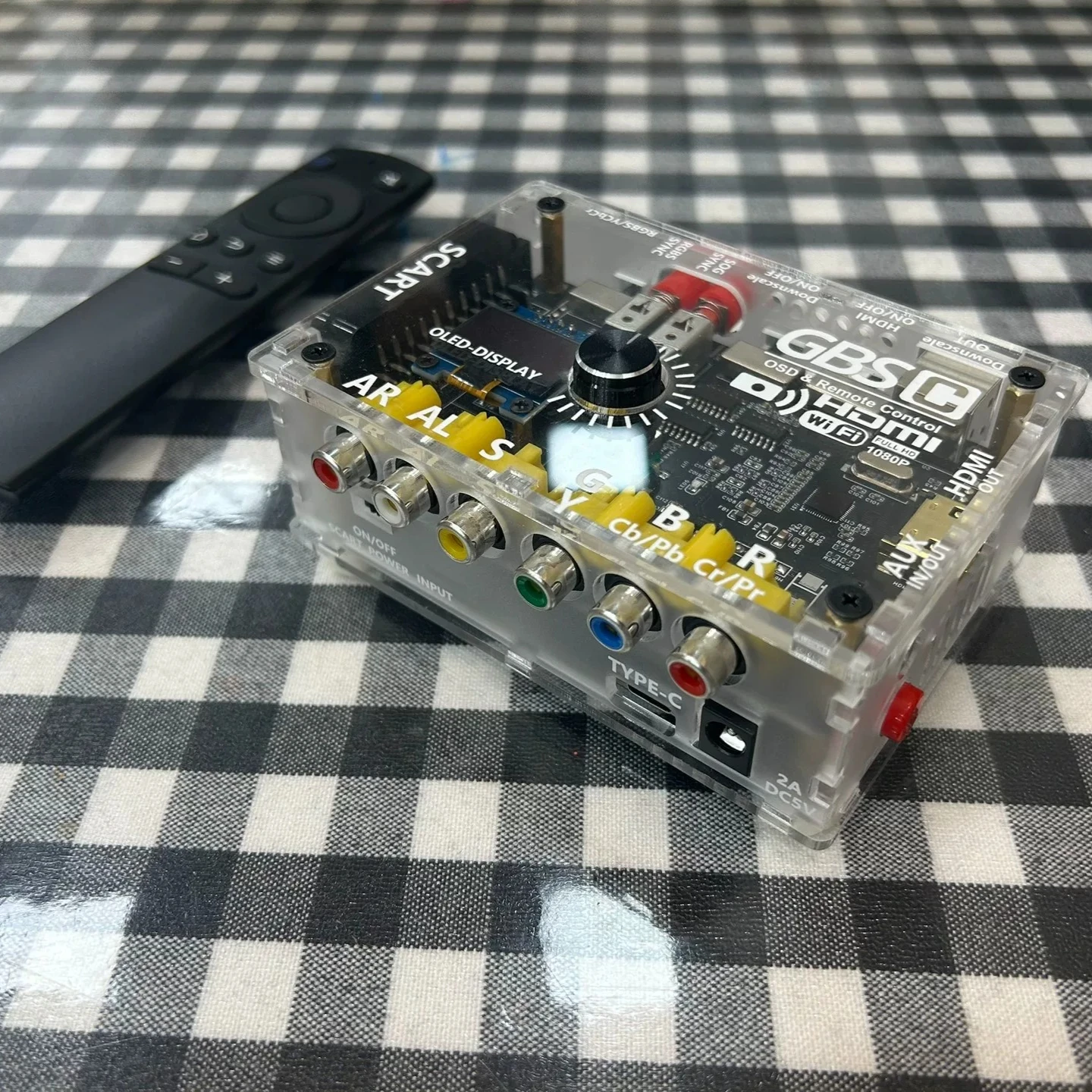 GBSC Mini Converter Customization Color Difference To HDMI/VGA Broom Head RGBS To HDMI/VGA  Old Gaming Consoles Accessories DIY