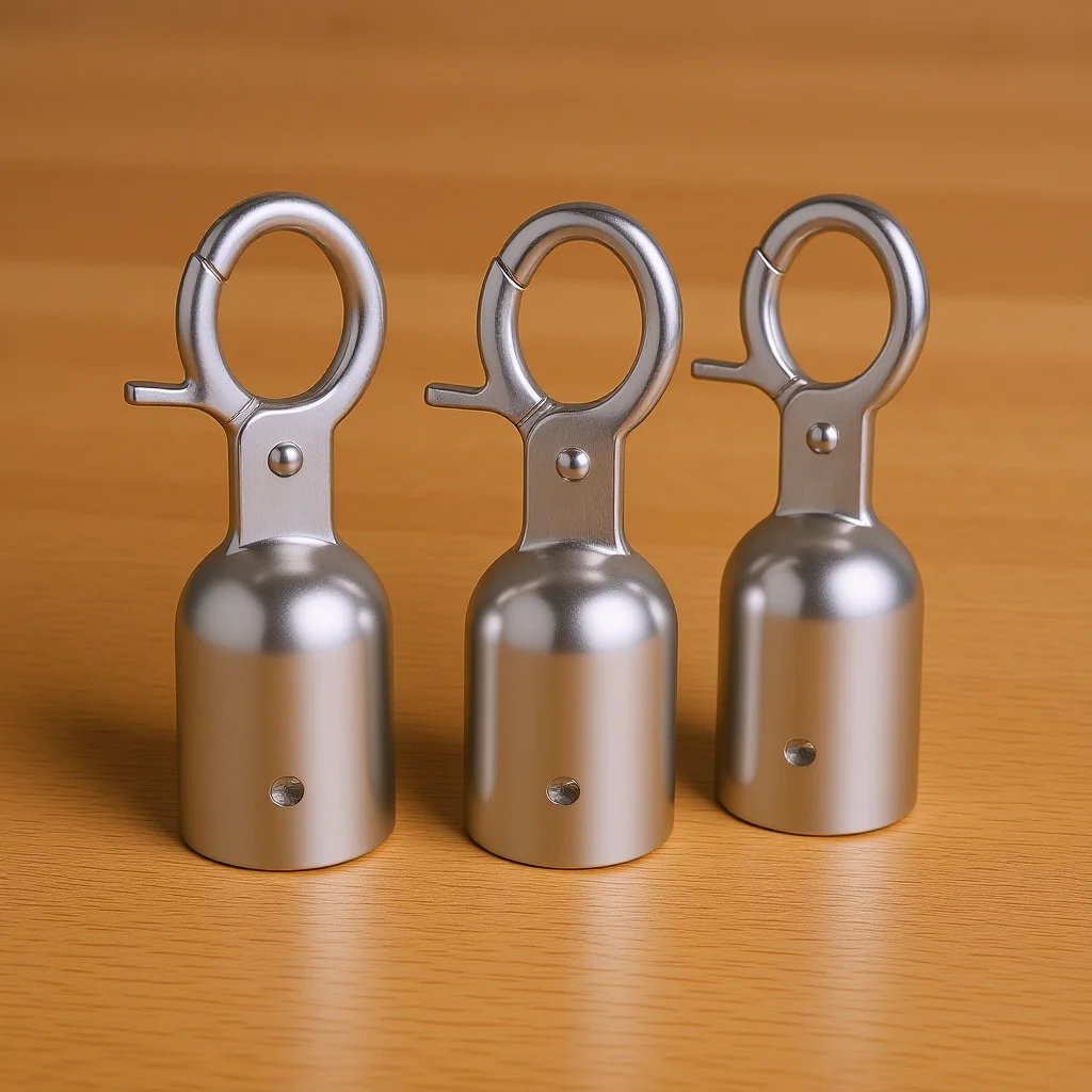 

2pcs Stainless Steel End Stoppers Snap Hook Cord End Caps For Decking Railing Crowd Control Queue Divider Decking Rope Fittings