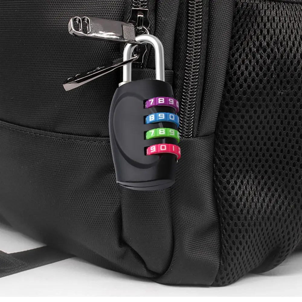 Anti-saw Hardware Accessories Multifunctional Window Door 4-digit Number Password Lock Combination Padlock Color Padlock