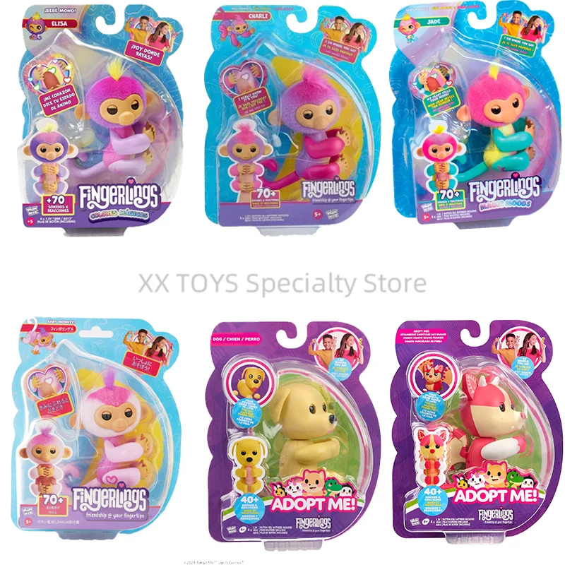 

Original Fingerlings Touch Interactive Electronic Toy Motorized Fingertip Pet Monkey Touch and Sound Electronic Intelligent Toys