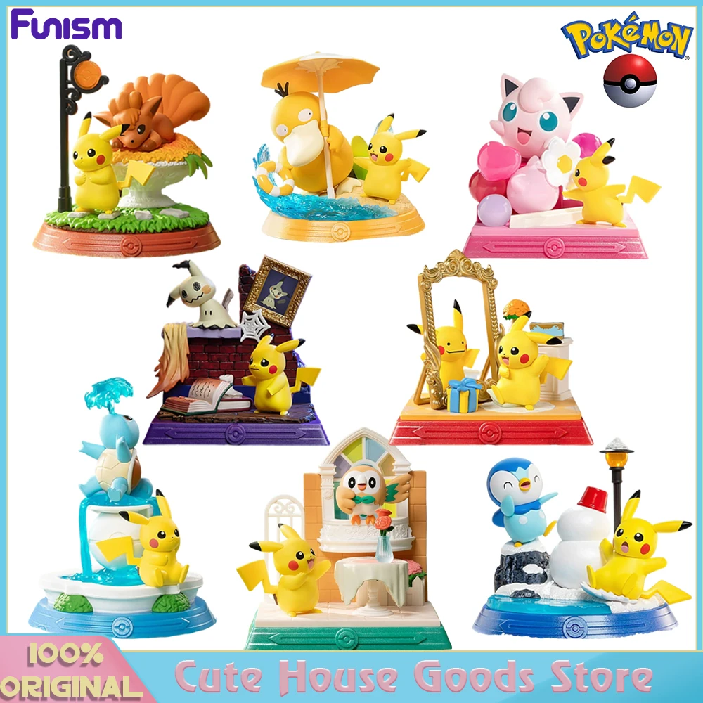 [in-stock]-original-funism-pokemon-pikachu-and-his-friends-pikachu-ditto-mimikyu-piplup-squirtle-cute-decoration-figures-model