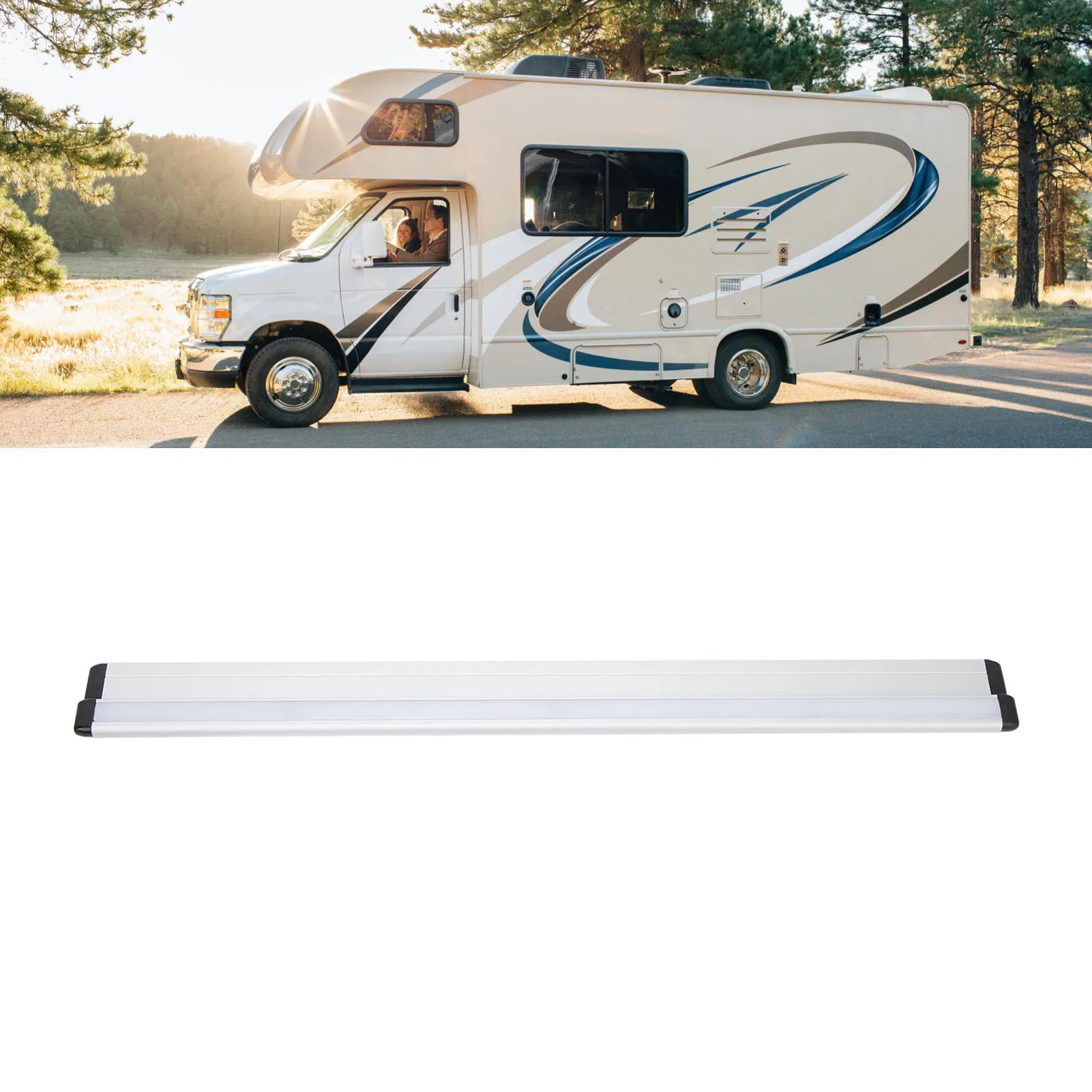 RV Table Rail RV Table Rail 500mm Aluminum Alloy High Strength Rustproof Wall Table Support Rail for Yacht Boat