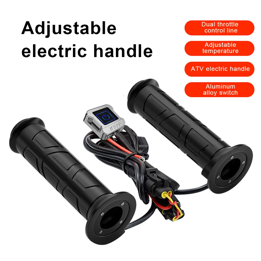 

Non-woven Motorbike Heated Grip Replacement Self-adhesive Button Switch Thermal Handlebar Warmer Heater Part Accessories