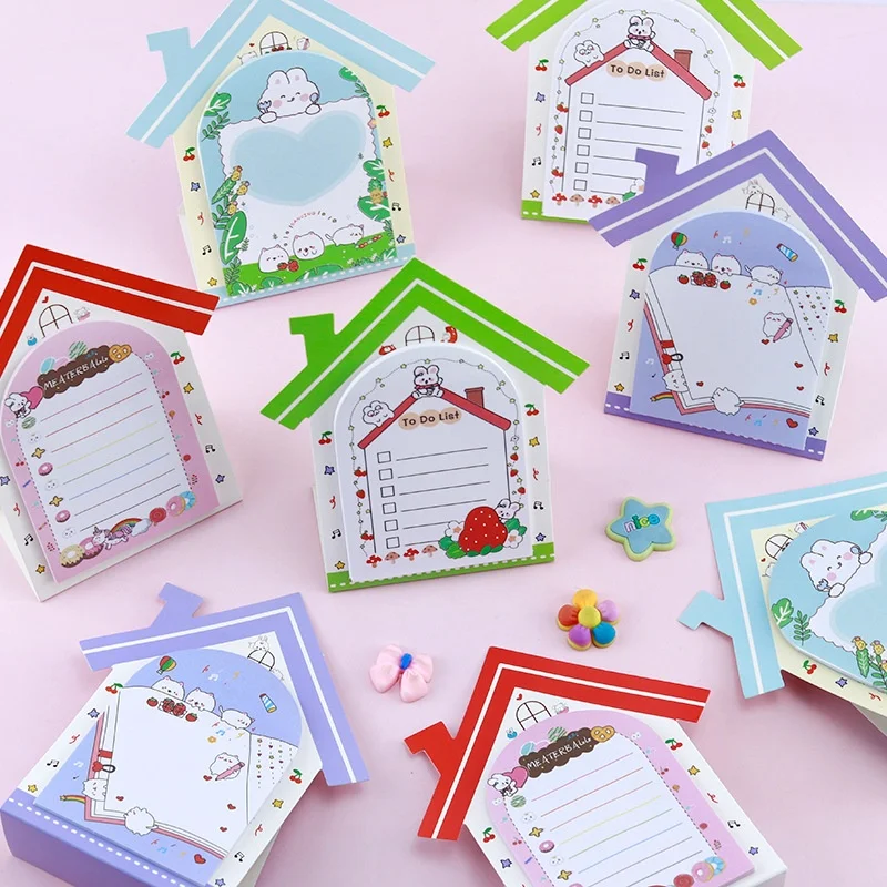 60pcs/lot Kawaii Rabbit Memo Pad Sticky Notes Cute N Times Stationery Label Notepad Bookmark Post School Supplies