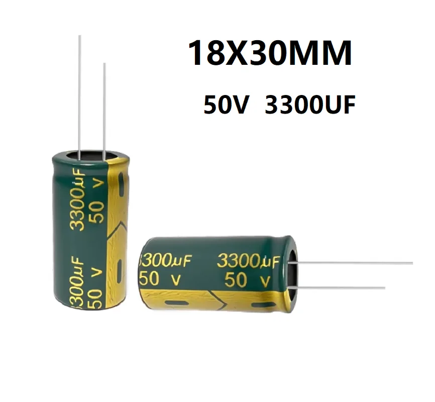 

20 шт. алюминиевых электролитических конденсаторов 50 В 3300 мкФ 18X30 мм