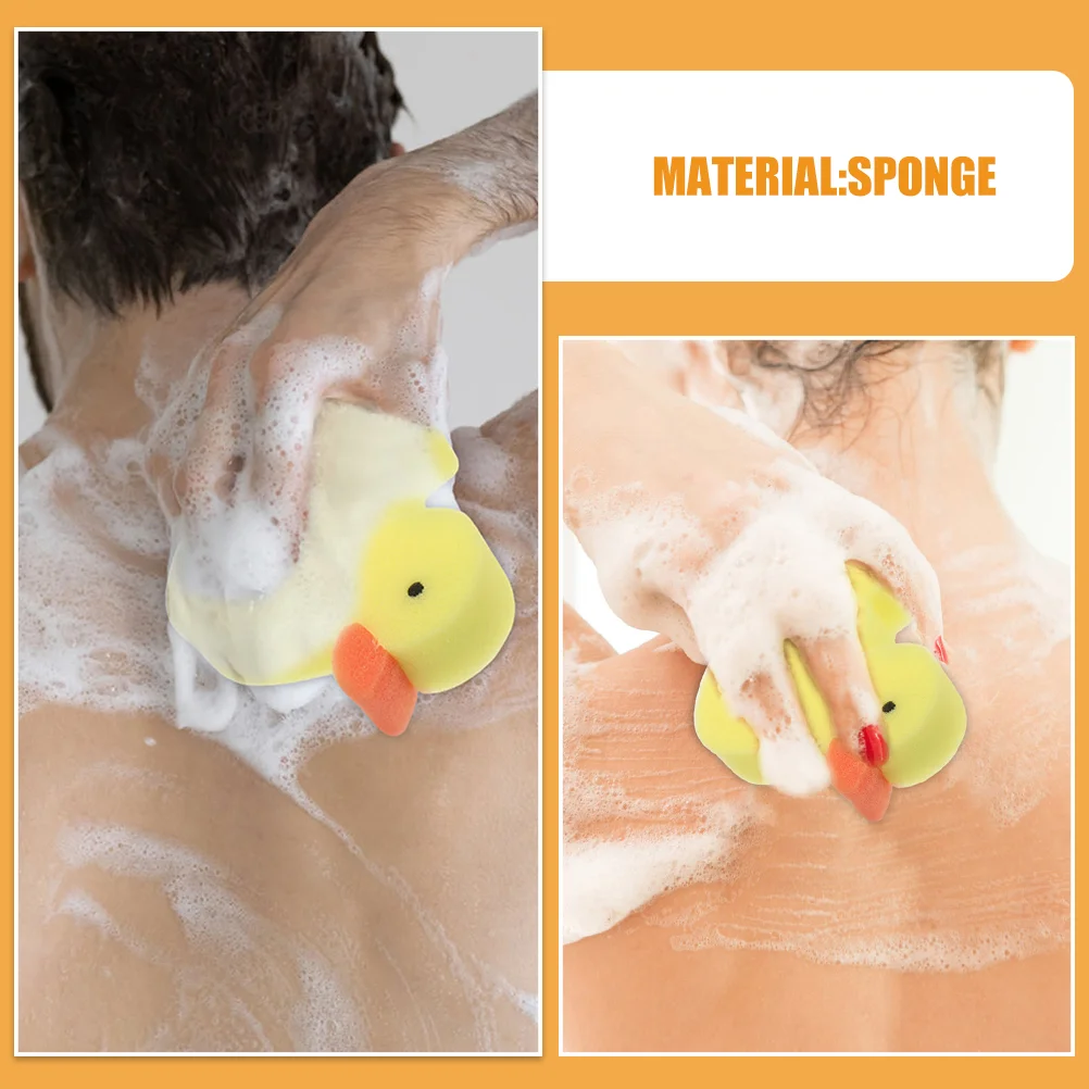 Esponja cepillo de baño depurador para niños pequeño pato amarillo accesorios de baño esponjas corporales ducha bebé herramienta para niños