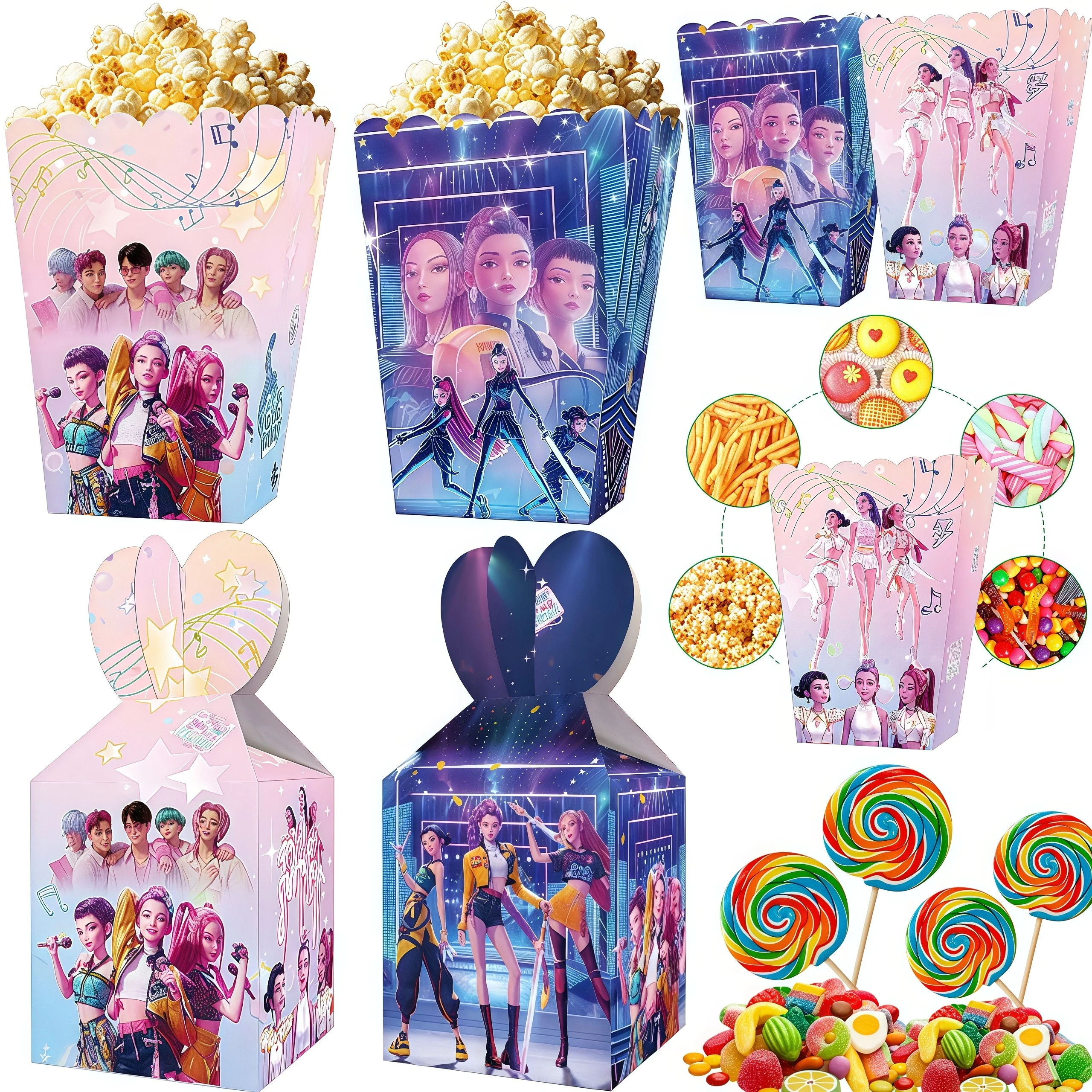 شيطان الصيادين حفلة عيد ميلاد الديكور أدوات المائدة كأس لوحة منديل بالونات راية لفتاة طفل الكورية Kpop أنيمي لوازم الحفلات