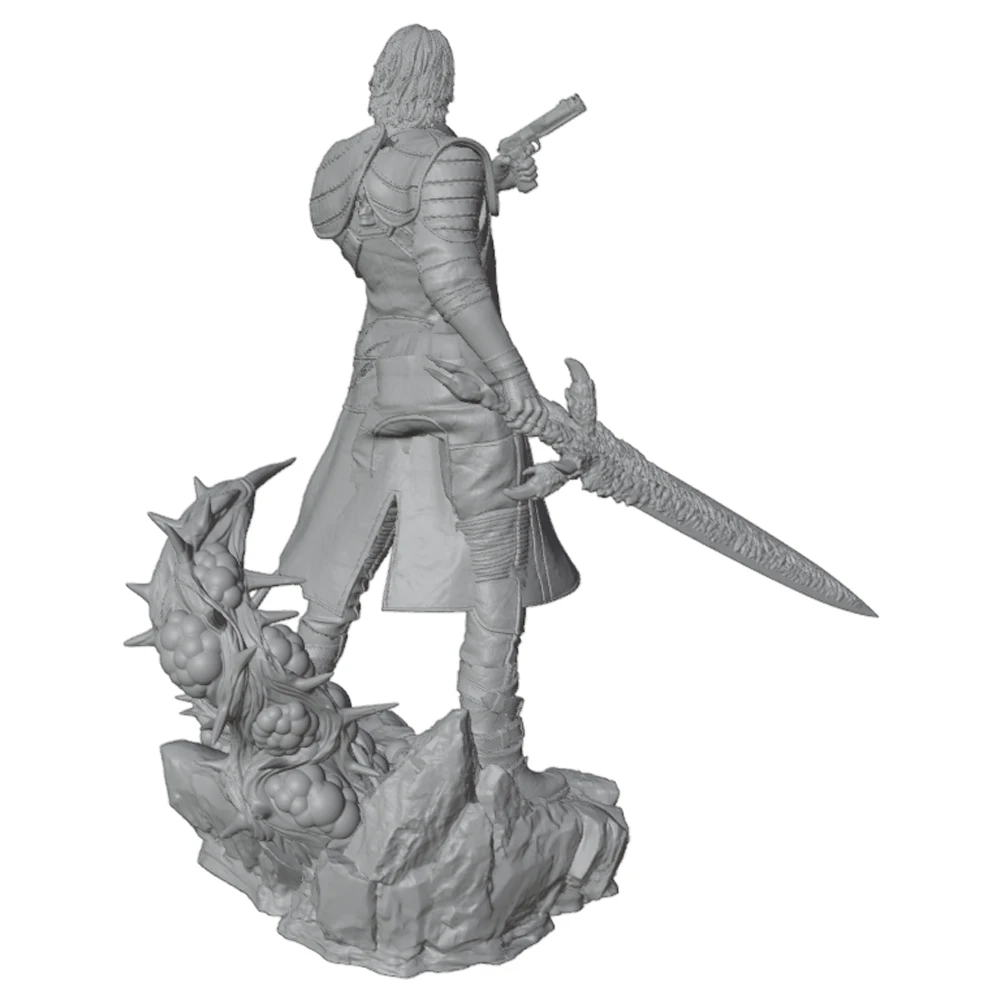 1/24/12/6 Desk ornament,Soldier Resin Model Set GK Mini 3D Printed Grey Model Statue, High-Precision Resin Model, Uncolored