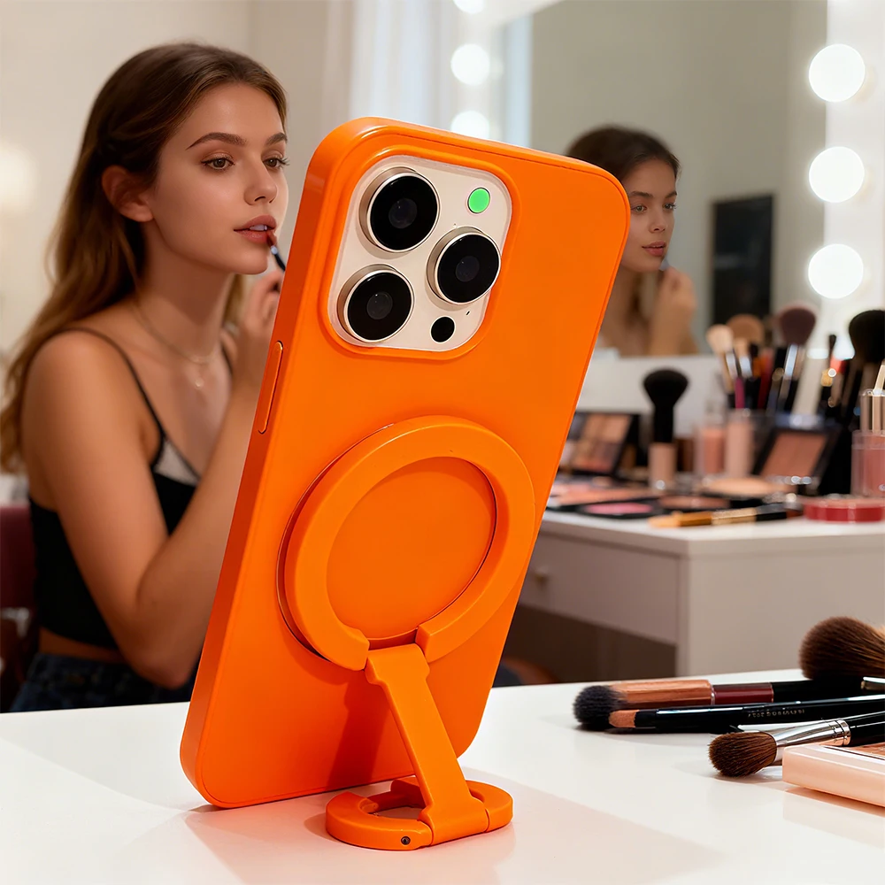 자석 손가락 클립 3단 거울 양면 자석 흡착 1개 초경량 초박형 강력 흡착 회전