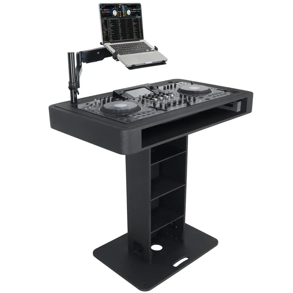 

DJ Control Tower Podium Travel Stand with Flight Cases for Pioneer XDJ XZ DDJ 1000 SRT RANE One White Black
