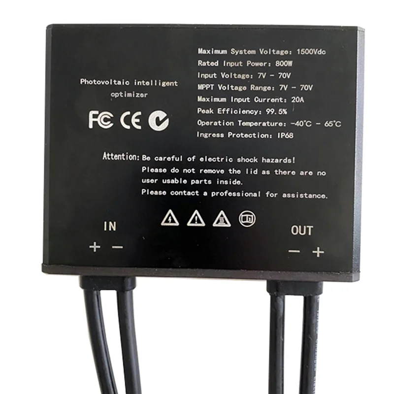 A13E-800W MPPT Power Optimizer Solar PV Optimization Efficiency Boosting Module para resolver a queda de energia causada por oclusão