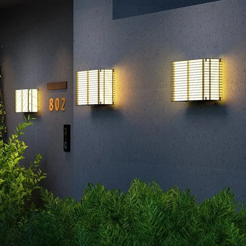 Solar Wall Light Outdoor Waterproof Garden Lamp for Villa Courtyard Balcony Terrace Landscape Decoration Night Lighting