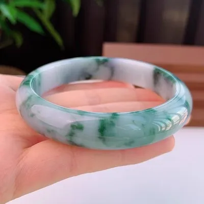 Natural Myanmar Jade Jade 54mm-62mm bracelet Princess jewelry bracelet send mom send girlfriend gift