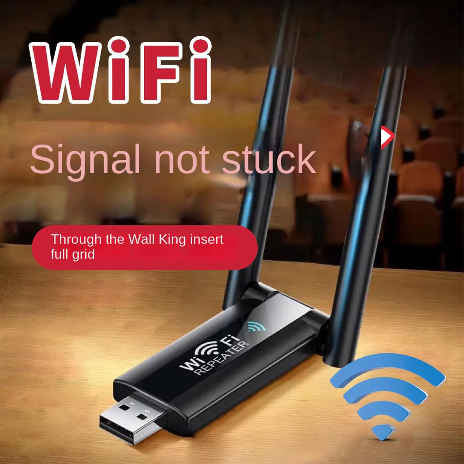 WiFi Signal Amplifier Wireless Extender Amplifier Network Expander USB WiFi Repeater Long Range Wi-Fi Router Network