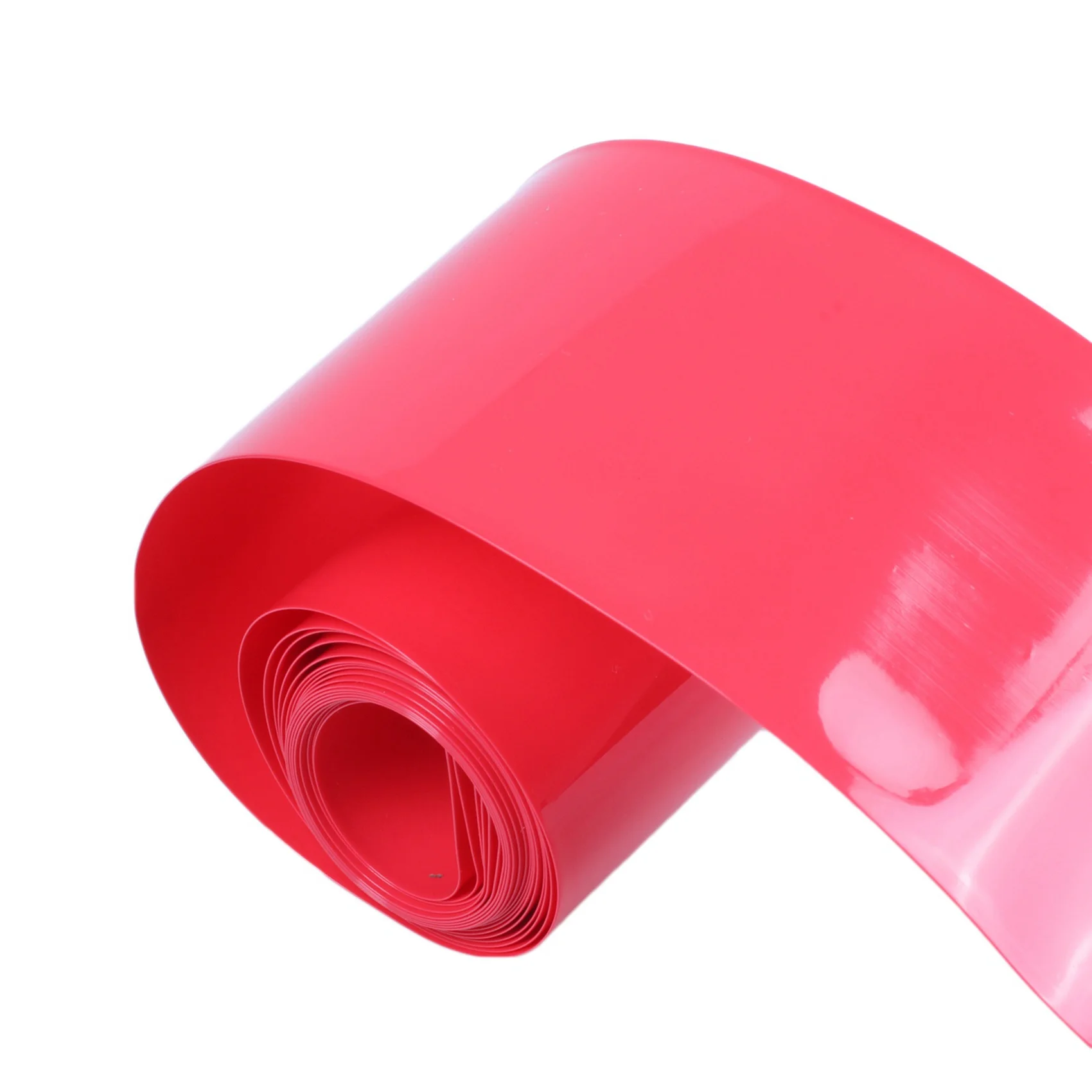 أنبوب تغليف الانكماش الحراري PVC بعرض A11I 2X 2M 50 مم باللون الأحمر لبطارية 2X18650