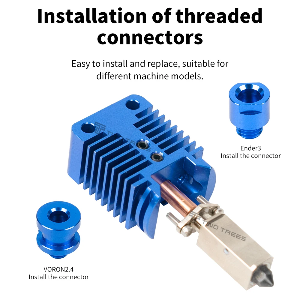 TZ V6 2.0 Hotend Kit für Creality Ender 3/Ender 3 PRO/Ender 3 V2/CR10/VORON 2.4/Prusa Hi-End Extruder J-Kopf V6 Hot End Upgrade – Detail 10