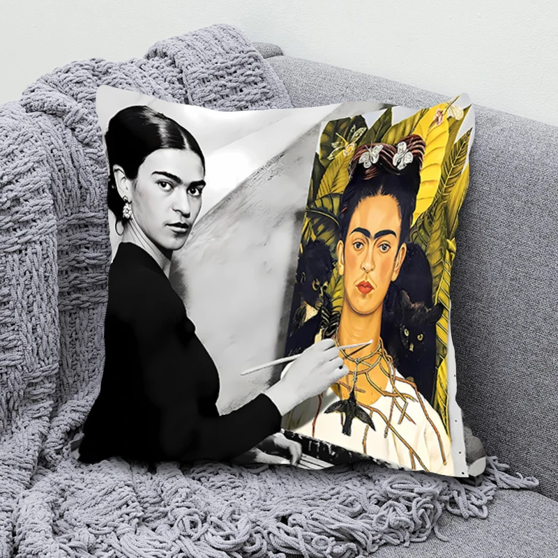 Home Decor Pillow Cover Iving Room Bedroomo Office Car Dakimakura Throw Pillows Square Pillowcase F-fridas Fashion Home Decor