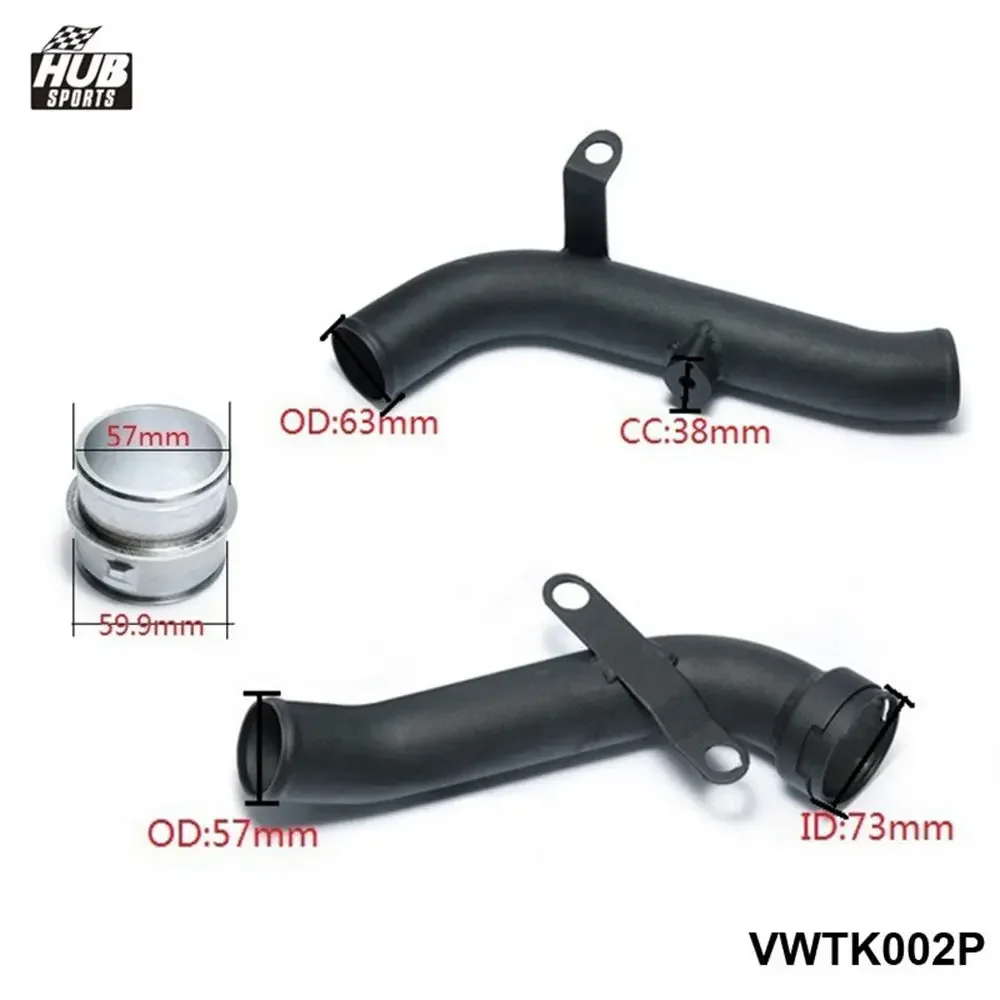 Turbo Discharge Pipe Conversion Kit Turbo Boost Pipe Kit For VW Golf GTI MK5 MK6 Audi TT A3 2.0T HU-VWTK002P