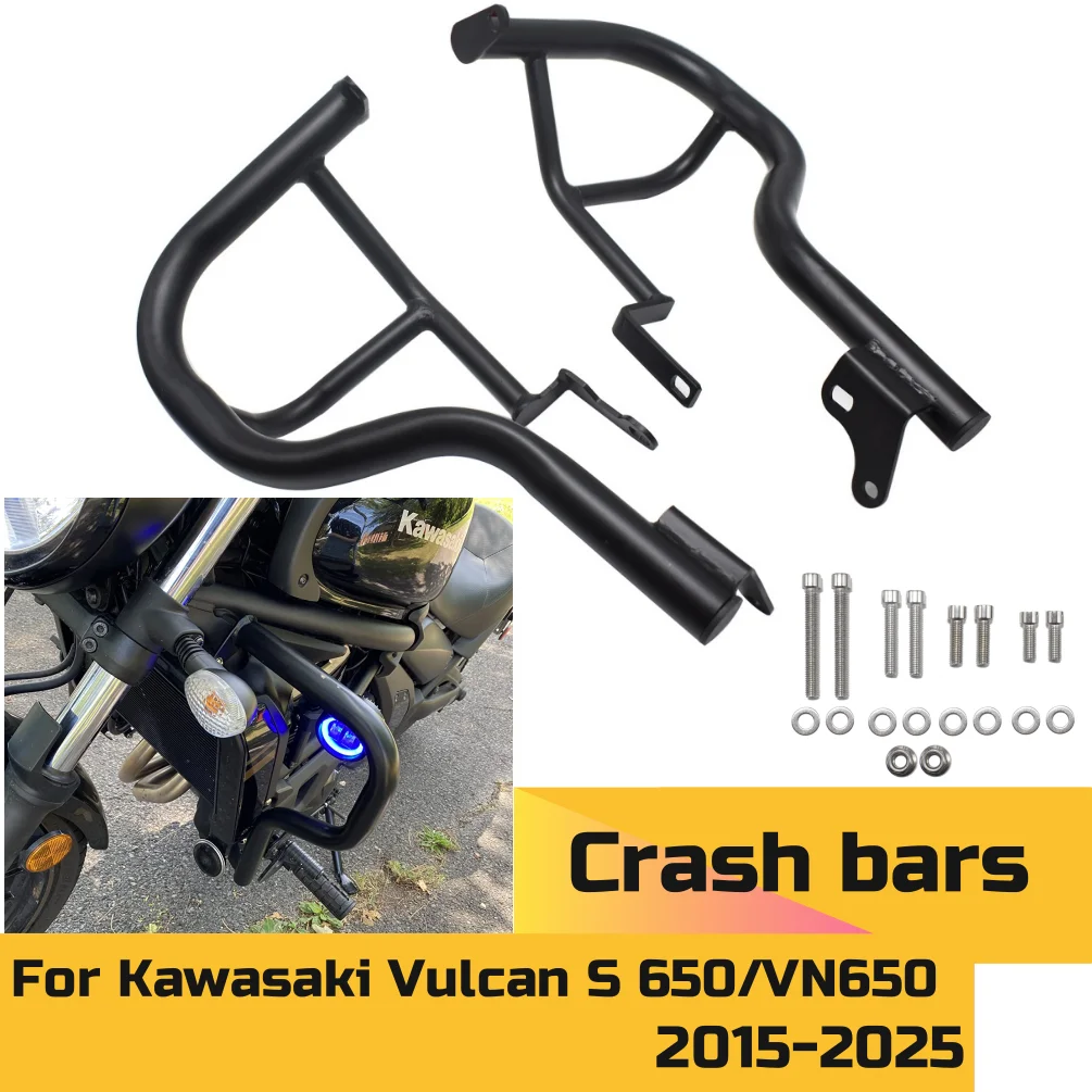EN650 VN650 Highway Bumper Engine Guard Crash Bars Protector For Kawasaki Vulcan 650 S S650 2015-2025 Motorcycle Accessories