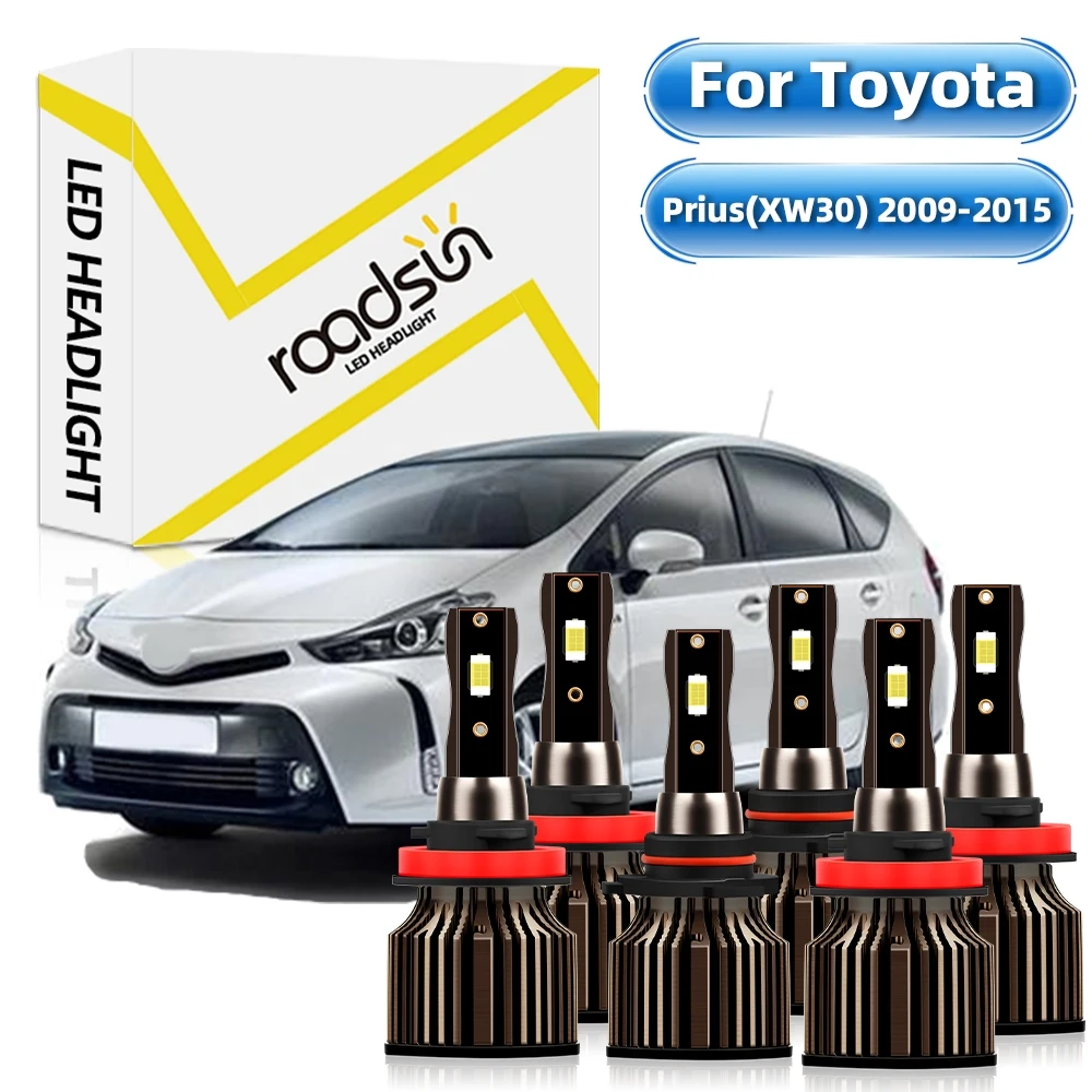 

【For Toyota Prius(XW30) 2009-2015】LED Bulbs 9005/HB3 H11 Hi/Lo Beam LED H11 Fog Lamp 6000K 25000LM 400% Bright Plug And Play