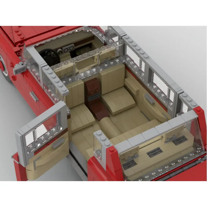 

MOC-107506 New Red Baron Classic Supercar Assembly Splicing Building Block Model 1670 Car Parts Building Blocks Kids Toy Gift