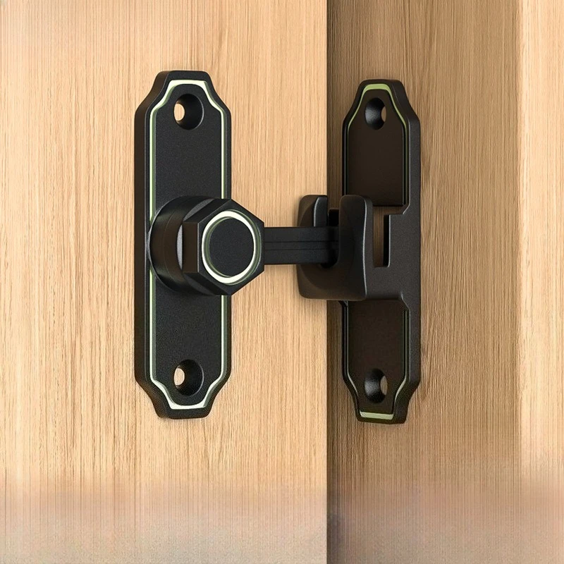 

Glow-in-the-Dark No Drill Door Lock Latch Sliding Door Bathroom Lock Heavy Duty Bolt Latch for Old Style Doors Easy Install