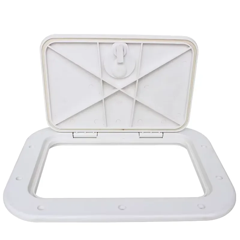Marine Deck Plate Access Cover Hatch Lock for Boat Kayak Canoe White Black Inspection Pull Out Latch Marine Hardware Fitting
