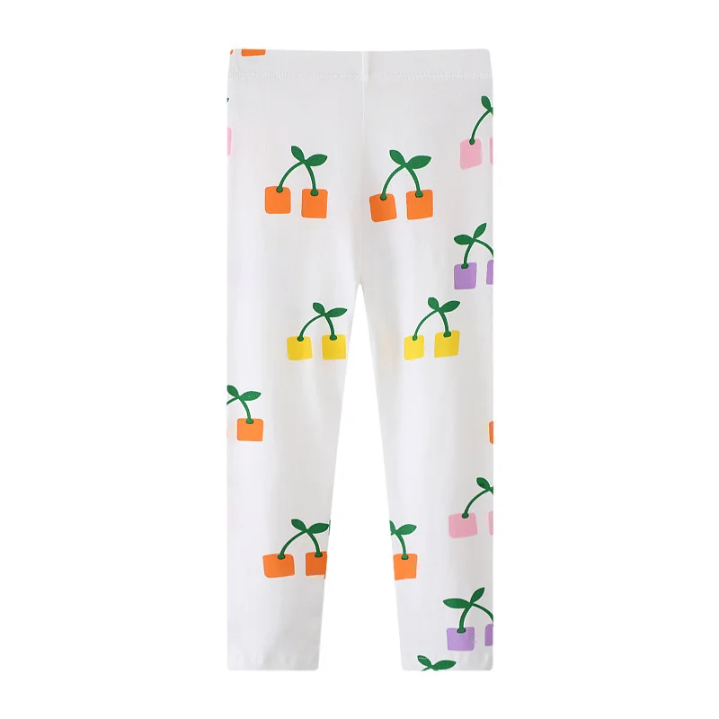 Jumping Meters 2-7T 2024 nuove ragazze Leggings pantaloni frutta abbigliamento per bambini Skinny Baby Pencil Pants Baby