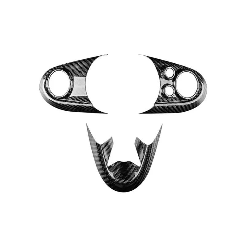 

Чехол на руль автомобиля, наклейка из настоящего твердого углеродного волокна для Mini Cooper Clubman F54 F55 F56 F60, детали Countryman