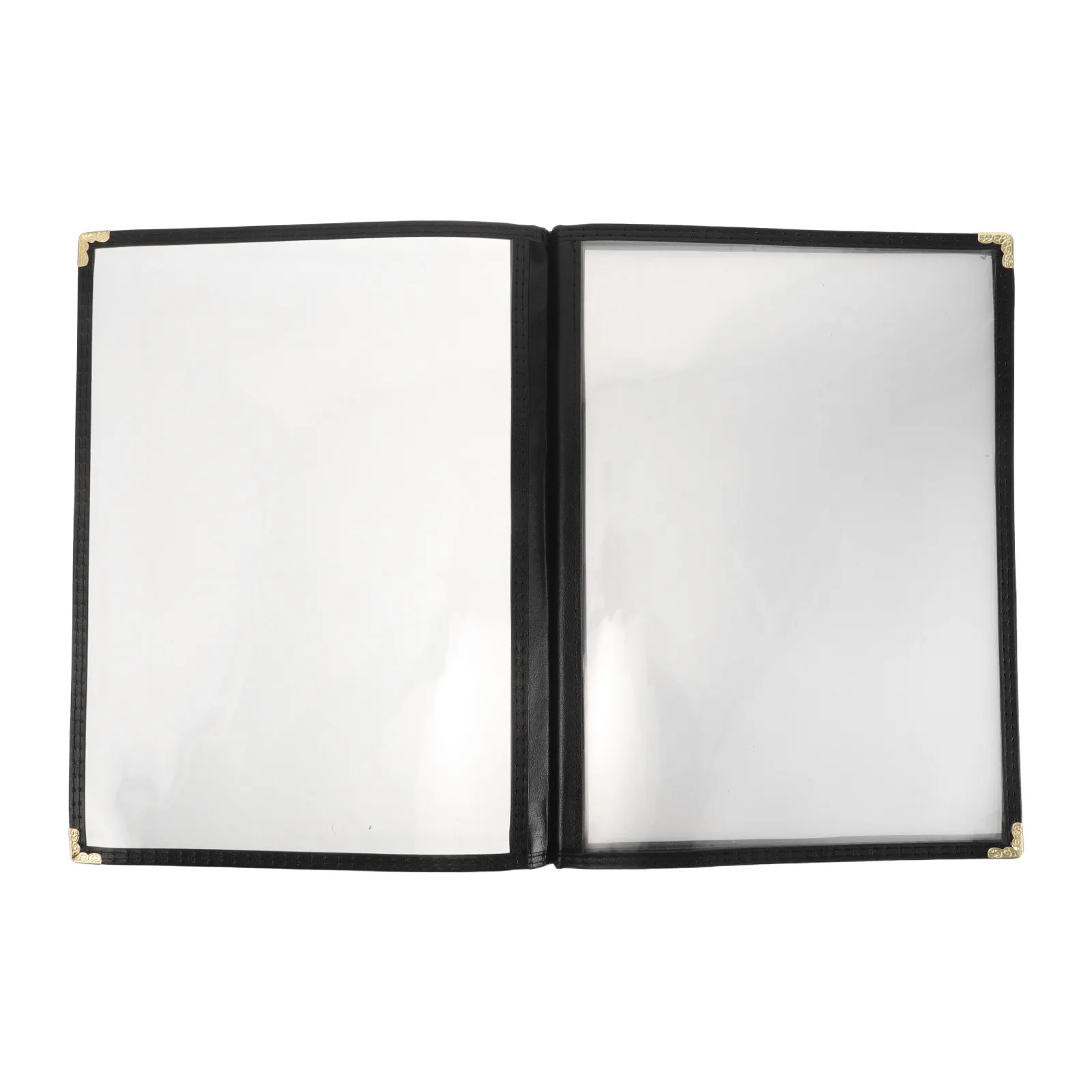 transparent-pvc-loose-leaf-menu-holder-binder-shell-for-restaurant-cafe-hotel-diner-food-service-refillable-clear-menu-cover