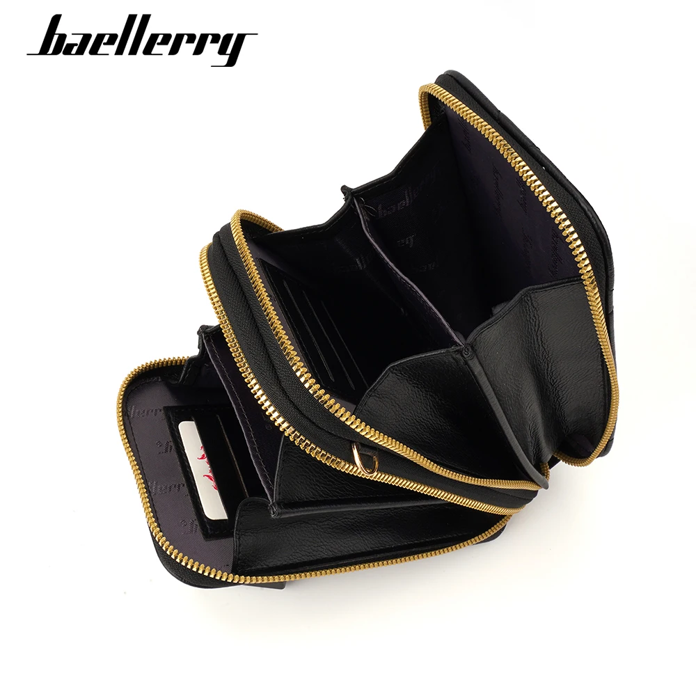 Baellerry New Phone Pocket Women Wallets Clutch Bags High Quality Brand Female Handbags Purse Zipper Crossbody Shoulder Bag