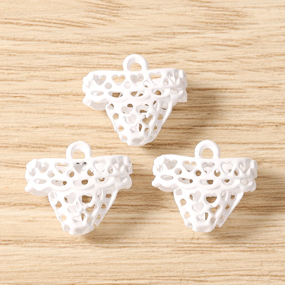 Tusember 5 Stück Niedliche Emaille Kawaii 3D Pantoffel- und Hutanhänger für Ohrringe, Halsketten, Armbänder, DIY-Schmuckherstellungszubehör – Detail 40