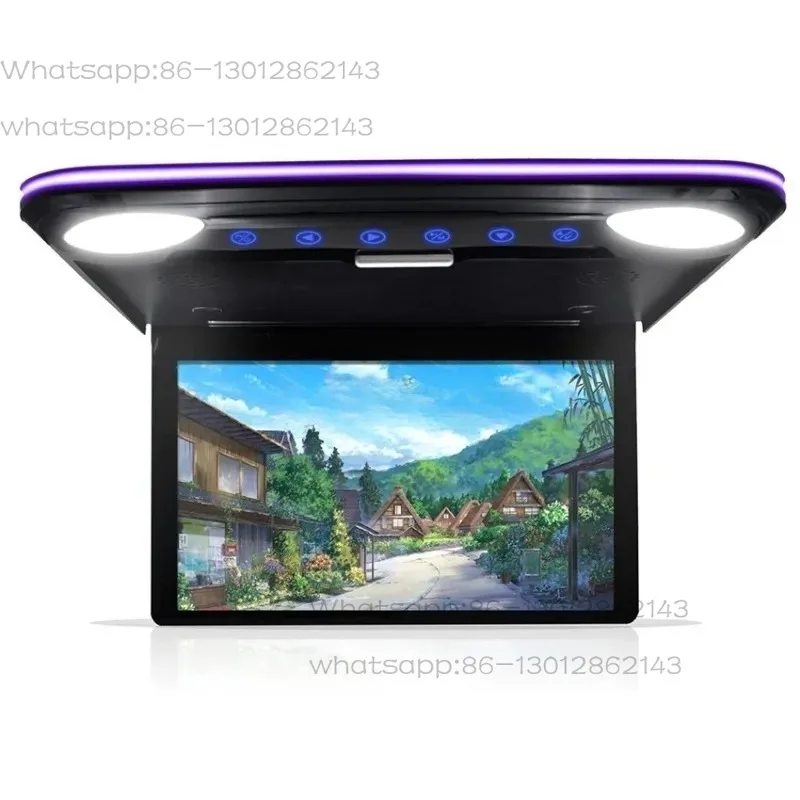 1080P HD IPS Wide Screen Car Roof Player, Ultra Thin 11.6/12.1 Inch Car Mounted Video Monitor